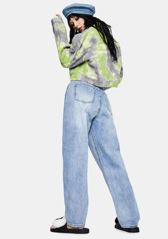 Light Wash Baggy Boyfriend Jeans
