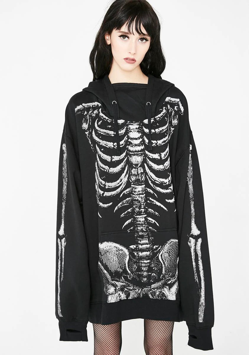 In Ya Bones Hoodie Dress