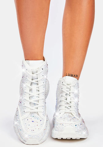Icy Shining Queen Rhinestone Sneakers