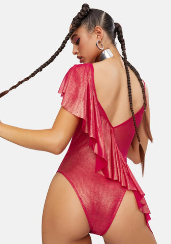 Star Ballet Ruffle Bodysuit