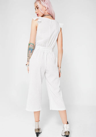 Unprofessional Striped Jumpsuit