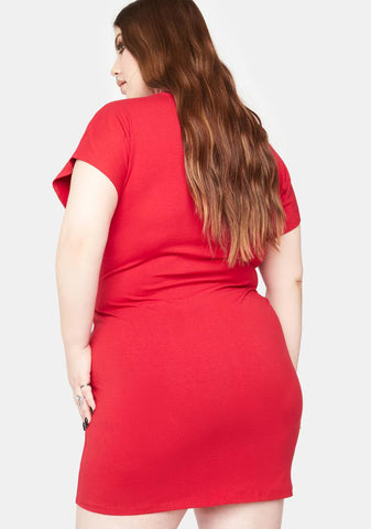 Plus As Lovers Go Shirt Dress