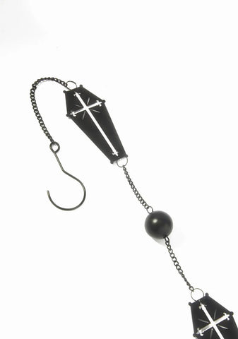Coffin & Cross Hanging Decoration