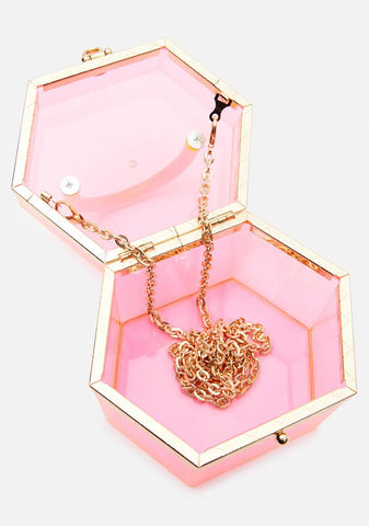 Pink Marcie Acrylic Handbag