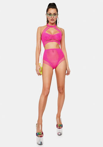 Diva Forbidden Fruit Keyhole Lingerie Set