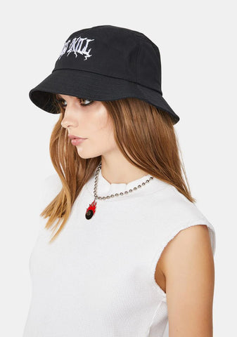 Embroidered Logo Bucket Hat
