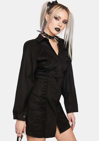 Noir Friends Or Lovers Shirt Dress
