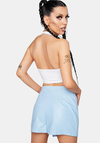 Sky Ocean Drive Vibes Mini Skirt