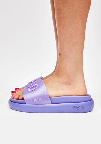 Purple Reggie Platform Slides