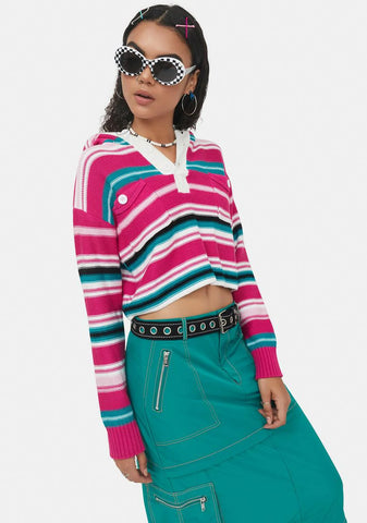 Verified Vibes Striped Sweater