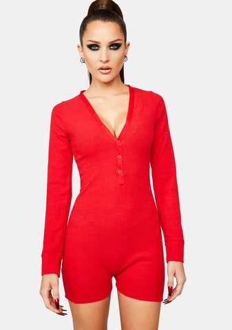 Cherry Wake My Heart Sleep Romper