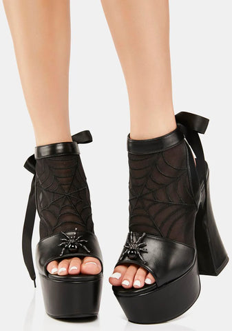 Weave The Night Platform Heels