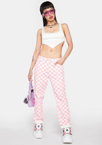 Up For A Challenge Checkered Pants