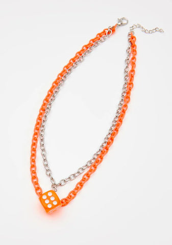 Crush Dice Roller Layered Necklace