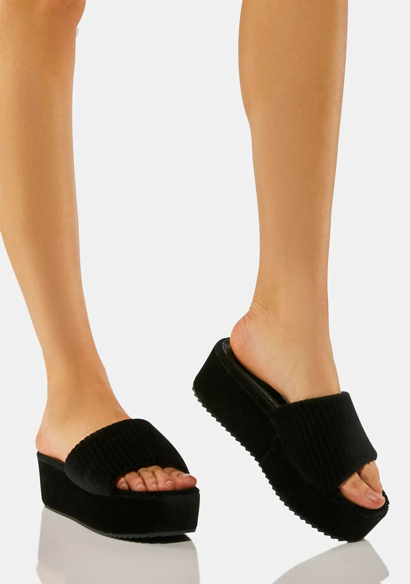 Breezin' By Platform Slide Sandals