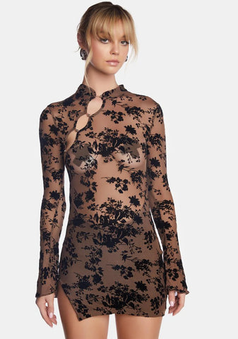 Chocolate Make A Move Mini Dress