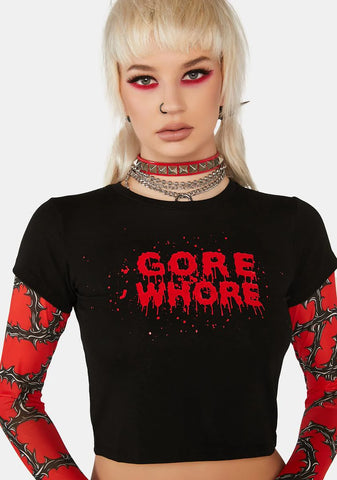 Here For The Horror Graphic Tee