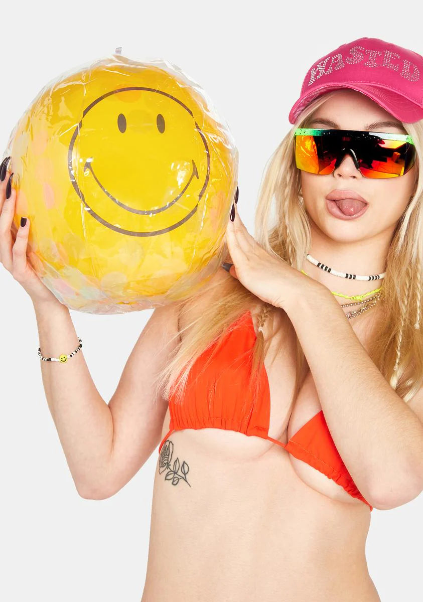 x Smiley Inflatable Beach Ball