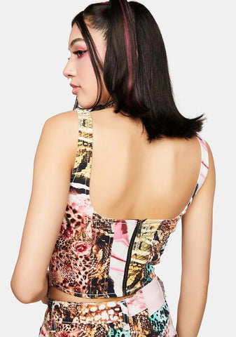 Animal Corset Top