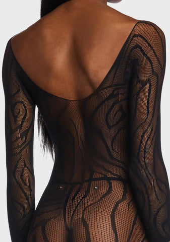 Eye Of The Tiger Fishnet Bodystocking