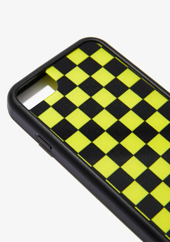 Yellow Checkers iPhone Case