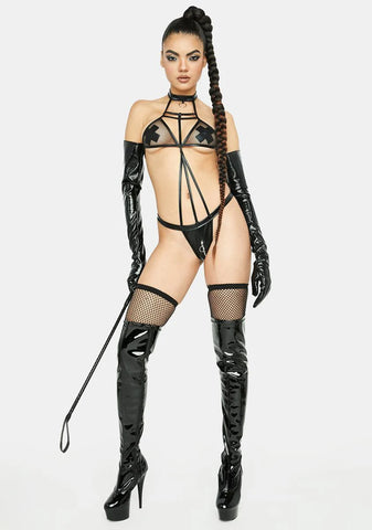 Sheer Bra Cutout Bodysuit