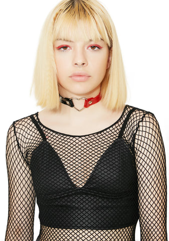 Split Love Heart Choker