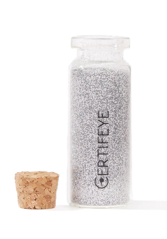 Silver Full Glitter Bottle