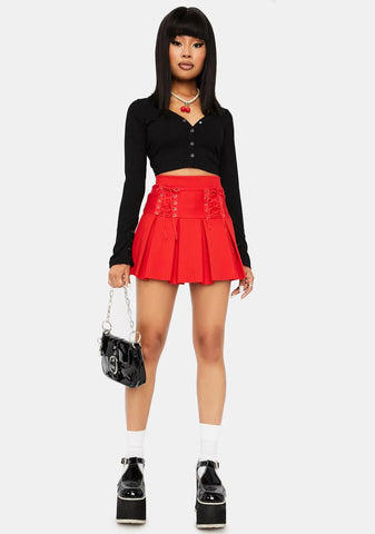 Ruby Modern School Girl Pleated Skort