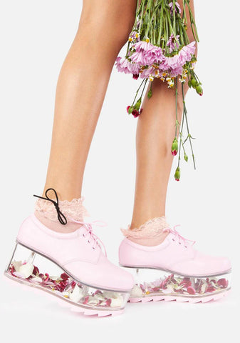 Baby Pink Qloud 2091 Platform Sneakers