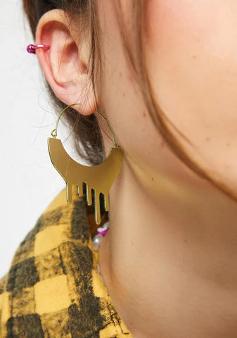 Slime Time Hoop Earrings