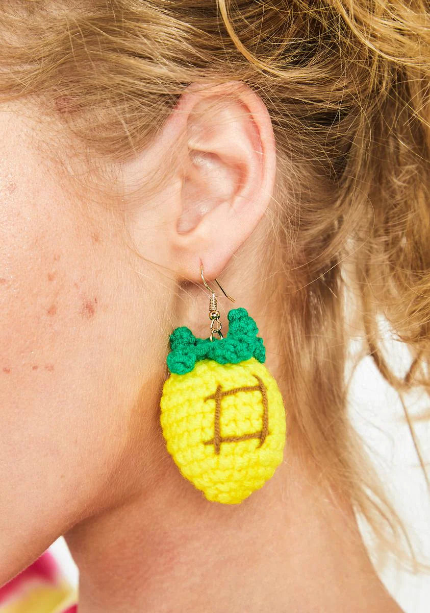 Low Hanging Fruit Crochet Earrings