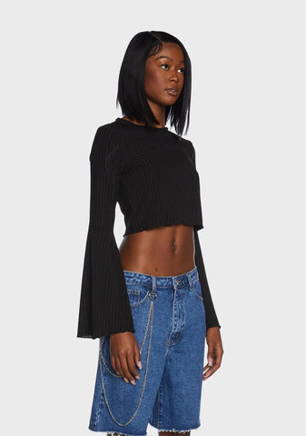 When You Text Me Cropped Sweater