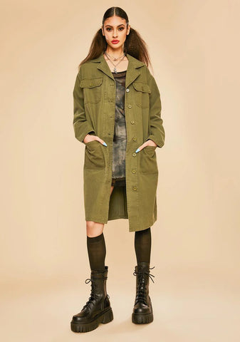 Master In Disguise Twill Military Jacket