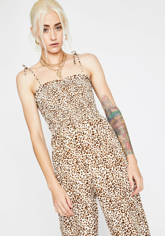 Kitten Club Leopard Jumpsuit