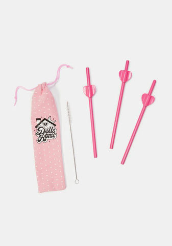 Thirsty For Your Love Reusable Straw Set