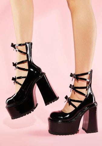 Dark Love Hangover Platform Mary Janes