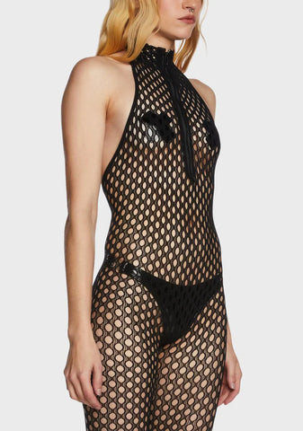 Sleepless Fever Zip Bodystocking