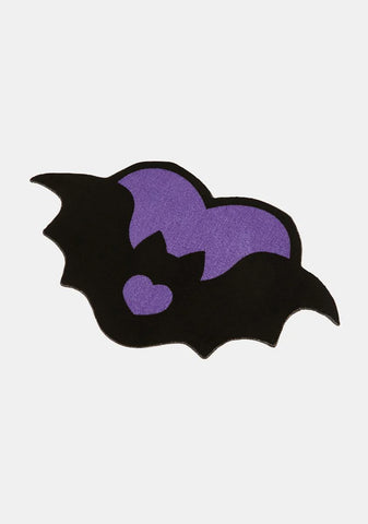 Purple Heart Bat Rug