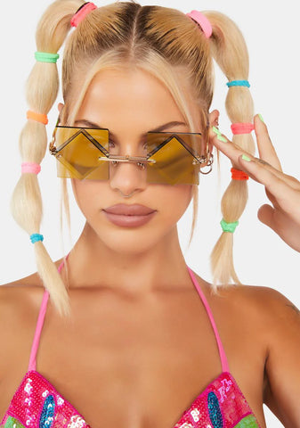Yellow Beyond Diamond Sunglasses