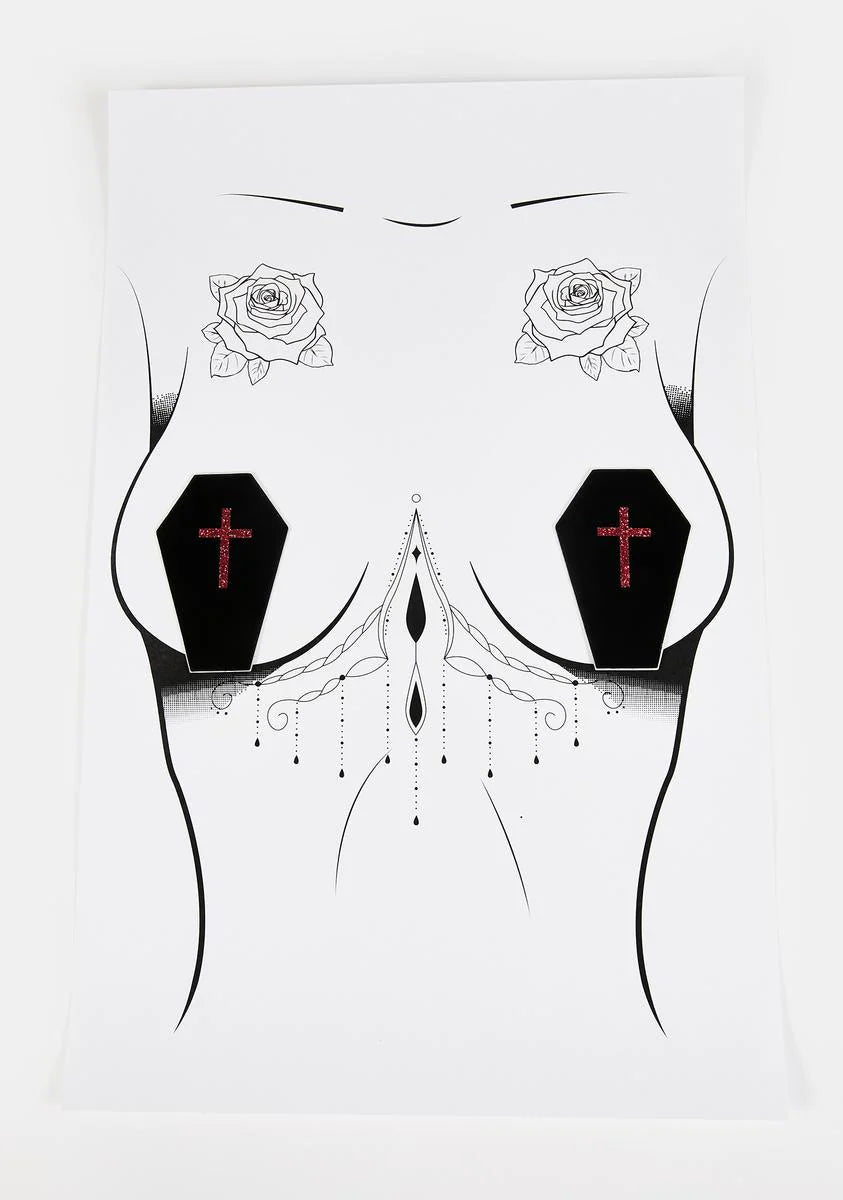 Wet Vinyl Coffin Pasties