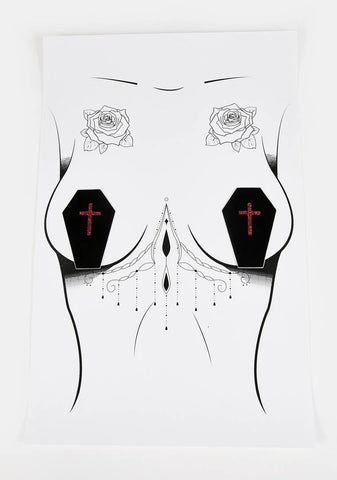 Wet Vinyl Coffin Pasties