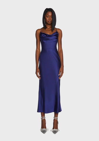 Navy Like A Glove Midi Dress