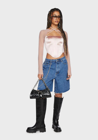 Champagne Kisses Corset Top