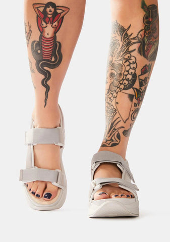 Steel Lori Leather Platform Sandals