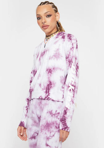Tie Dye Crop Hoodie