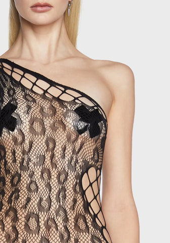 Roarin' For More Fishnet Bodystocking