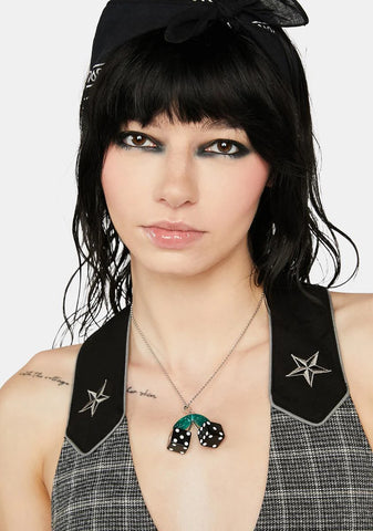 Double Up Dice Necklace