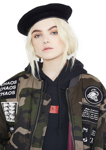 Midnight Wool Monty Beret