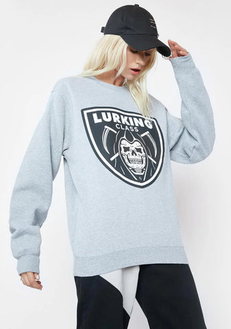Shield Graphic Crewneck Sweatshirt